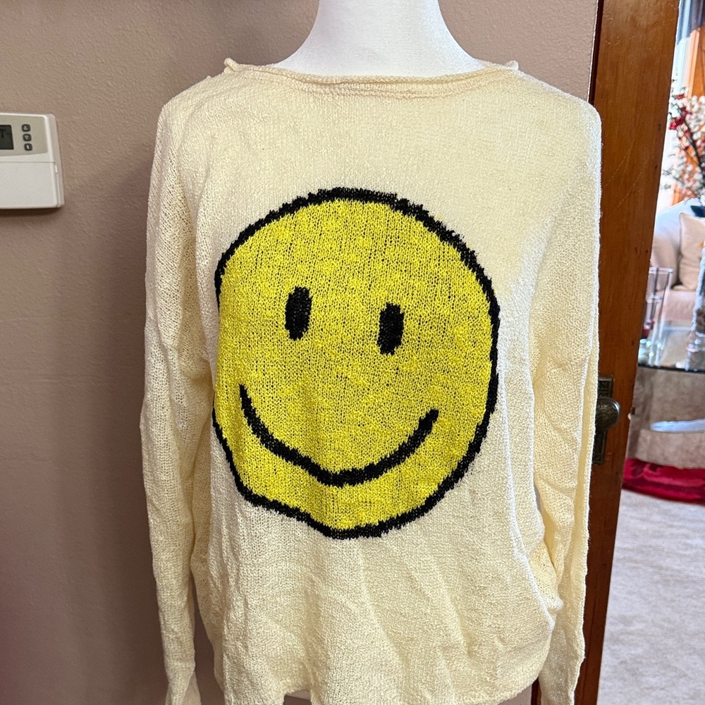 Fantastic Fawn Cream Knit with Yellow Graphic